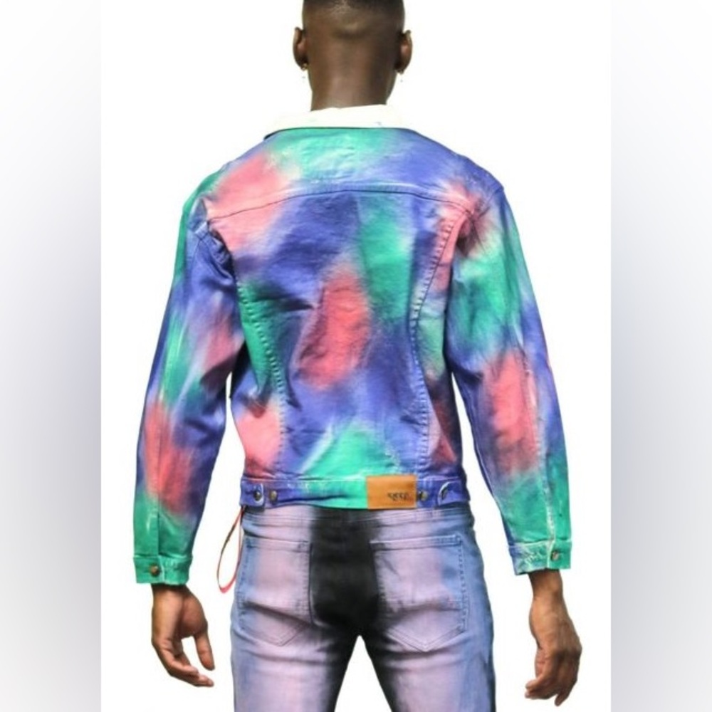 Paint Distressed Jacket - Picture 3 of 5